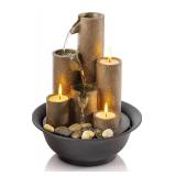 NEW $89 Water Fountain Featuring 3 Candles