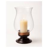 Glass Hurricane Candle Holder (New)