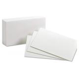 SEALED (3'x5') 200pk White Unruled Index Cards
