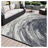 $120 6x9' Waterproof Outdoor Plastic Straw Rug