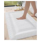 New $50 NEW DEXI Chenille Thick Bath Mat Non...