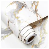 SEALED White Marble Contact Paper Peel & Stick