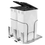NEW $120 2-Pack Pull Out Trash Can