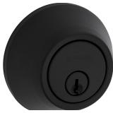 Weiser Safelock Matte Black Round Deadbolt