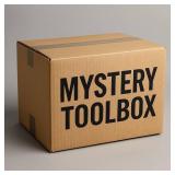 Mystery tool box with hand tools