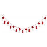 New Pre-Strung Canada Day Banner   8ft Red...