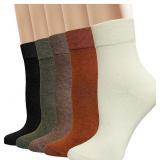 NEW 5PK Women's Cute Casual Cotton Crew Socks