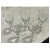 Set of 5 Short Wine Glasses