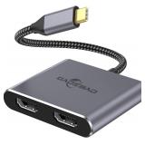 NEW $30 USB C To Dual HDMI Adapter 4K@60Hz