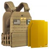 New $190 Amstaff Weighted Vest with Plates -...