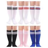 SEALED 6PK Kids Knee High Socks (5-7Year)