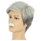 yuehong Short White Gray Grandpa Wig