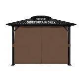 $65 Aoodor 10x10 ft Outdoor Gazebo Curtains