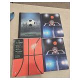 NEW 4PK Sport Themed Lined Notebooks