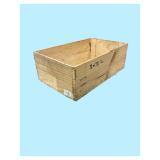 Large wooden wine bottle crate