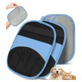 NEW (2pk) Blue Magic Brush Glove for Pet Hair