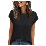 Used Womens Dressy Casual Basic T-Shirt Tops...