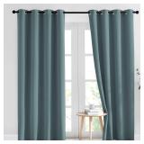 $50 Blackout Curtains 2 Panels - Greyish Blue