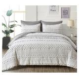 $85 (Q) Boho Comforter Set Queen,7 Pieces