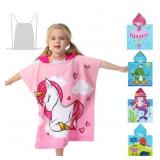 New NEW Unicorn Hooded PonchoTowels for Kid...