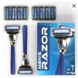 SEALED $31 Men's Razor w/2 Handles & 10 Refills