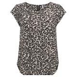 NEW (XS) Women's Leopard Print Top w/Back Zipper