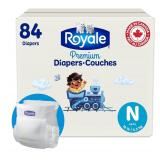 DAMAGED $30 Royale Premium Diapers, Size NB