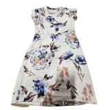 New NEW Girls Short Sleeve Dress Casual Round...