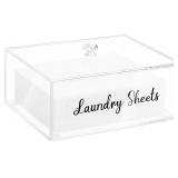 NEW  Acrylic Laundry Detergent Sheets Holder