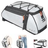 NEW $44 10L Reflective Bike Rea Rack Bag
