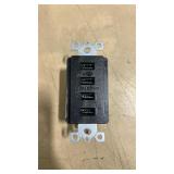 Four USB Type Plug Mount