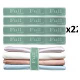 NEW $40 22PK Full/Queen Bed Sheet Organizers-YLW