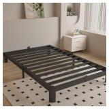 New $97 NEW 4 Inch Twin Bed Frame, Black Bed...