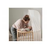 $70 Baby Crib Drape Curtain Rod Holder, White