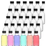 NEW $30 (30 Pack) 2 oz Small Clear Glass Bottles