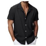 NEW (3x) Men's Short Sleeve Button Up