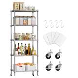 New $66 5 Tier Shelving Unit Adjustable Storage...