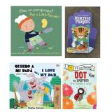 NEW $65 4PK Bi-Lingual & Early Learning Kids Books