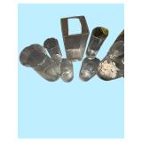 18 same size Vases, Clear Glass