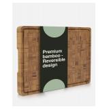 NEW $57 (16.5'x11.8') Bamboo Cutting Board