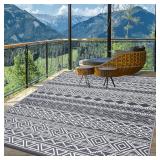 Open Box - Tested $80 Garvee Boho Outdoor Rug...