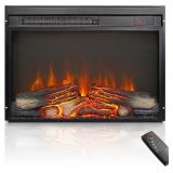 NEW $184 23' Electric Fireplce Insert w/Remote