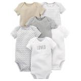 (0Month) Baby 6-pack Short-sleeve Bodysuit