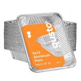 $37 (9'x13') 30-pcs Aluminum Pans