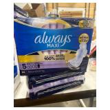 NEW (size 5) 24CT ALWAYS MAXI Pads