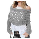 SEALED (OS)Knitted Scarf Multifunctional w/Sleeves