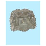 Vintage glass 7 inch ashtray