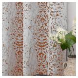 SEALED $40 63' Moroccan Style Drapes w/Medallions