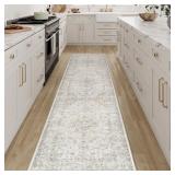 USED $65 (2ftx10ft) Washable Vintage Runner Rug