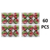 NEW 60PK Christmas Bulb Ornaments